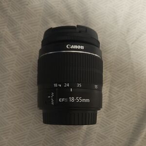 Canon EF-S 18-55mm Lens in Black